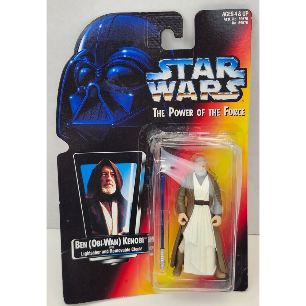 Star Wars Power of The Force Ben Obi-Wan Kenobi Action Figure w/ Lightsaber New